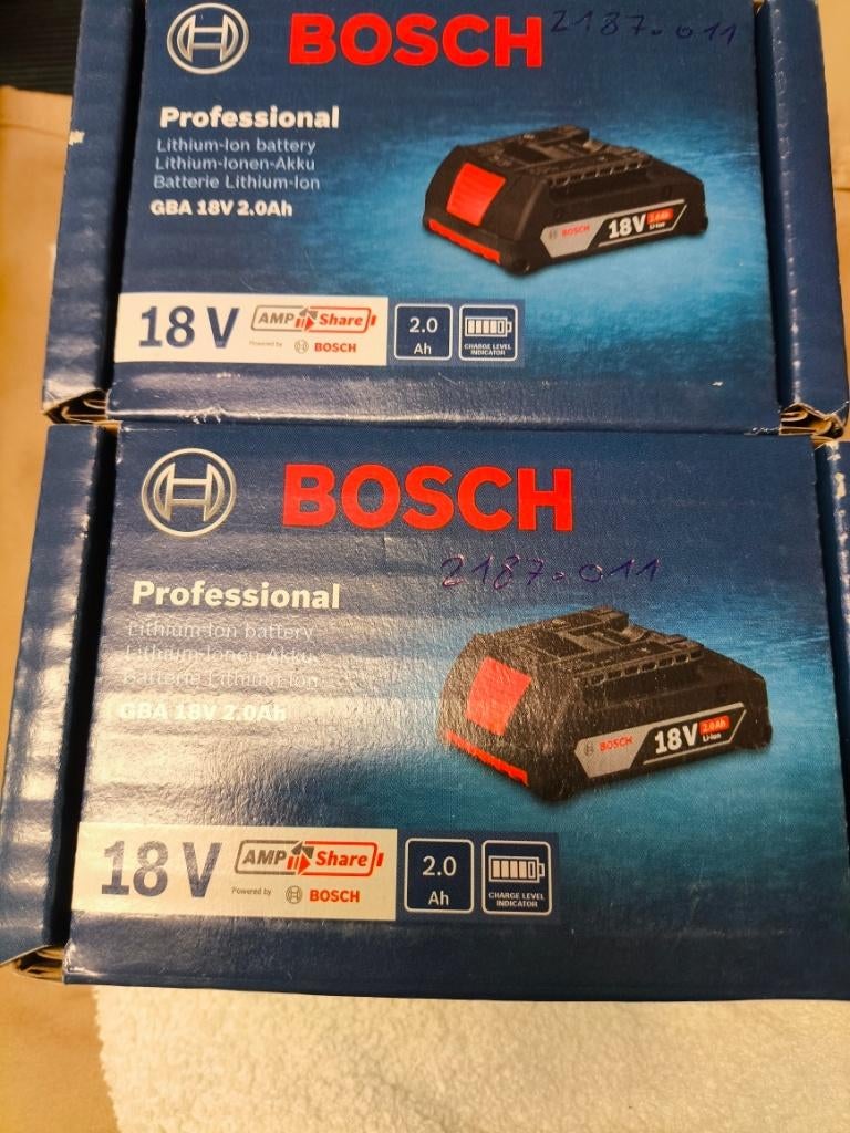 Bosch 18V accu 2.0Ah, Ophalen of Verzenden, Nieuw