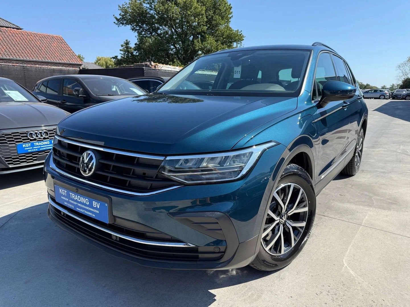 Volkswagen Tiguan 1.4i E-HYBRID AUTOMAAT NAVIGATIE FULL LED, Automaat, Gebruikt, Blauw, Leder