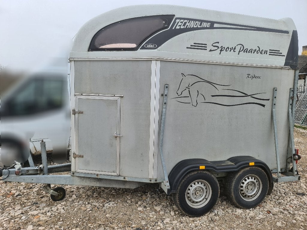 2-paards paardentrailer met zadelkamer, Enlèvement, Utilisé, Autres matériaux, Remorque 2 chevaux