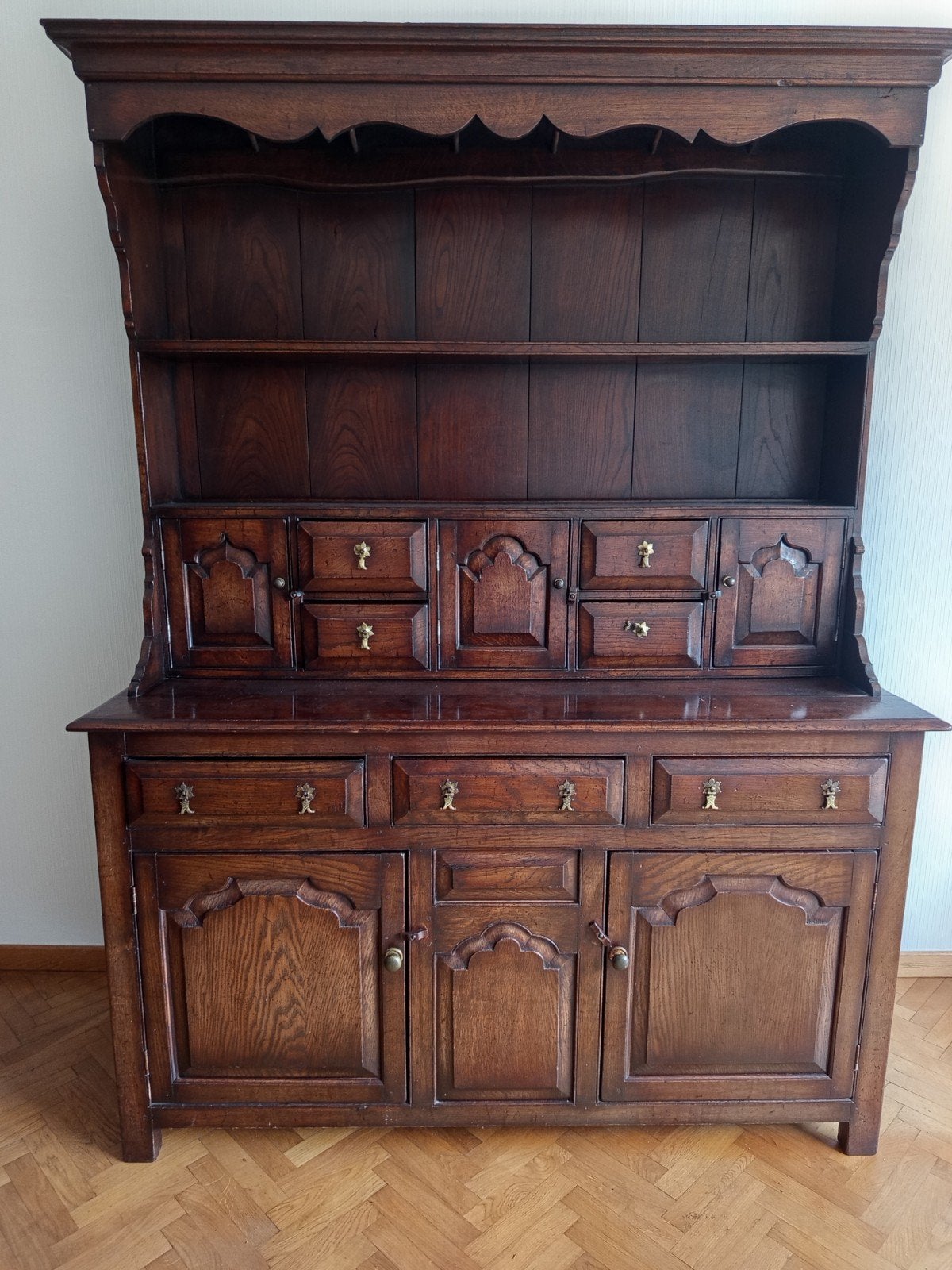Armoire de parquet ancienne en chêne, Antiquités & Art, Enlèvement