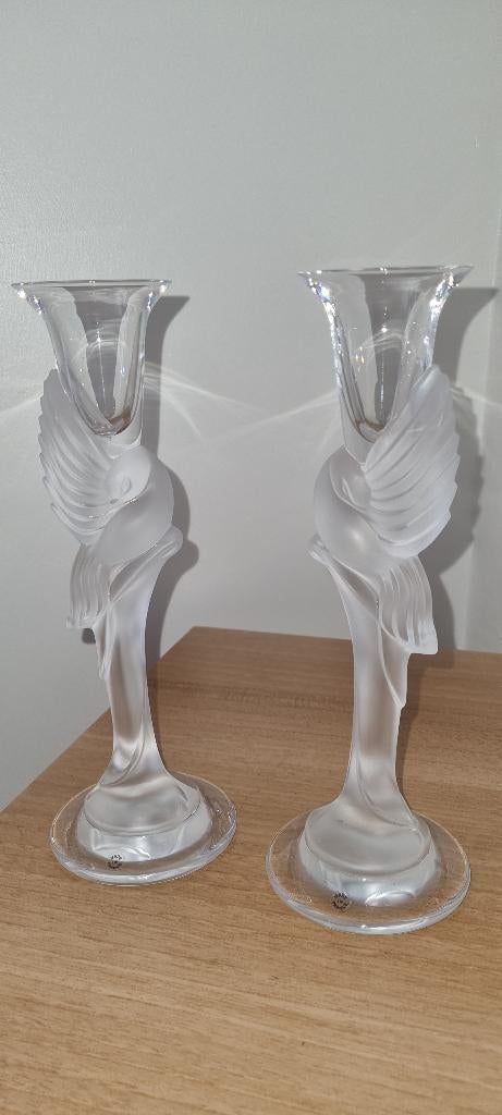 Fabergé kristallen kandelaars „Snow Doves”, Ophalen