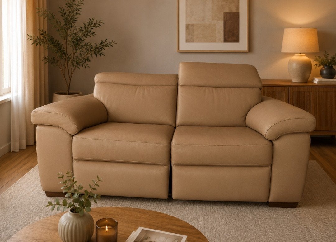À vendre : fauteuil 2 places en cuir - très bon état, Enlèvement, Utilisé, Cuir
