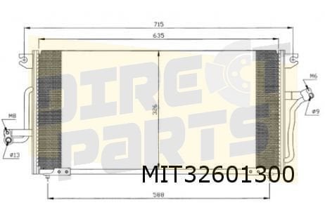 Mitsubishi Galant IV / Space Wagon (9/91-12/98) condensor MQ, -, -, Nieuw, Ophalen of Verzenden