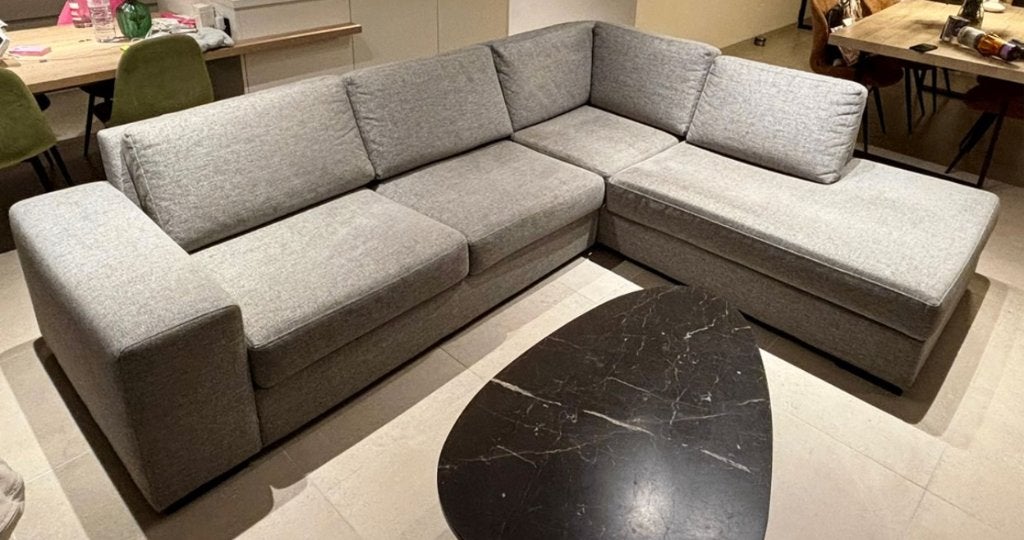 Zetel (Softnord) te koop, Maison & Meubles, Canapés | Sofas & Chaises Longues, 75 à 100 cm, Softnord (grijs), Quatre personnes ou plus