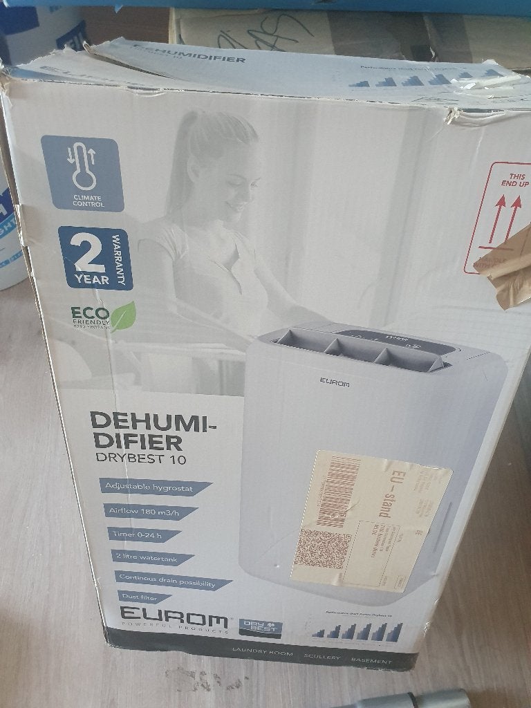 Eurom dehumidifier drybest 10 luchtontvochtiger, Electroménager, Enlèvement, Comme neuf, Déshumidificateur