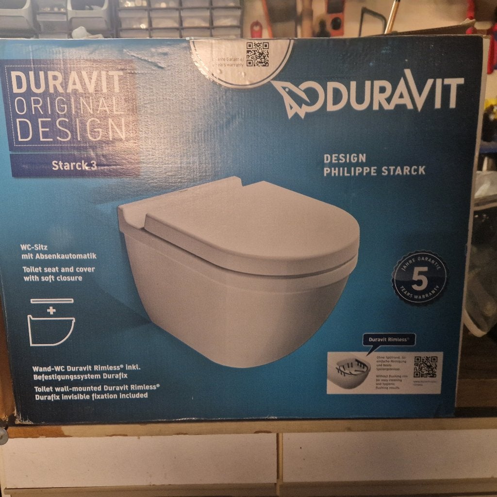 DURAVIT STARCK III - Zwevend wc-pakket, Ophalen, Nieuw, Toilet