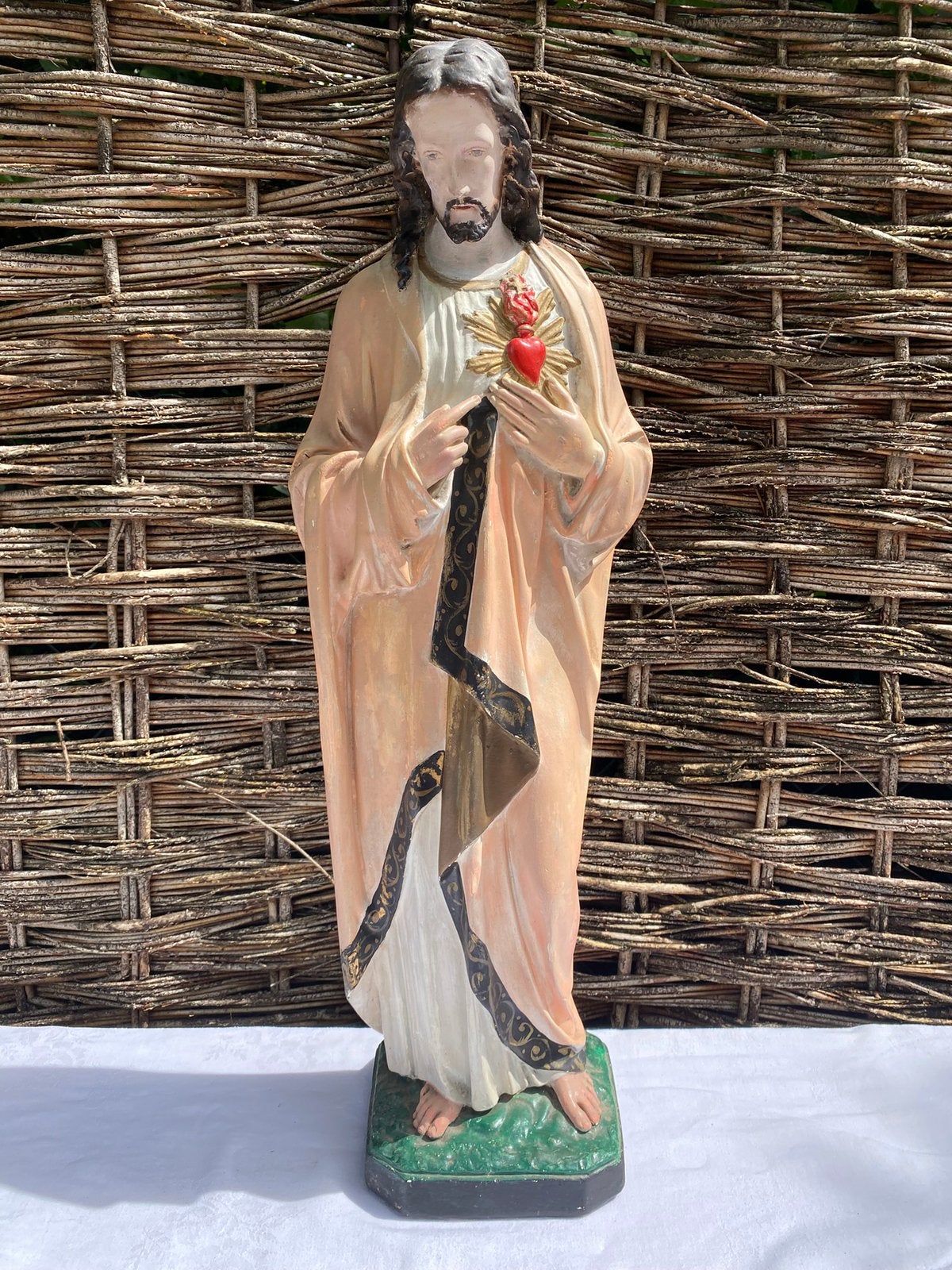 Christus beeld H 73cm, Antiek en Kunst, Ophalen