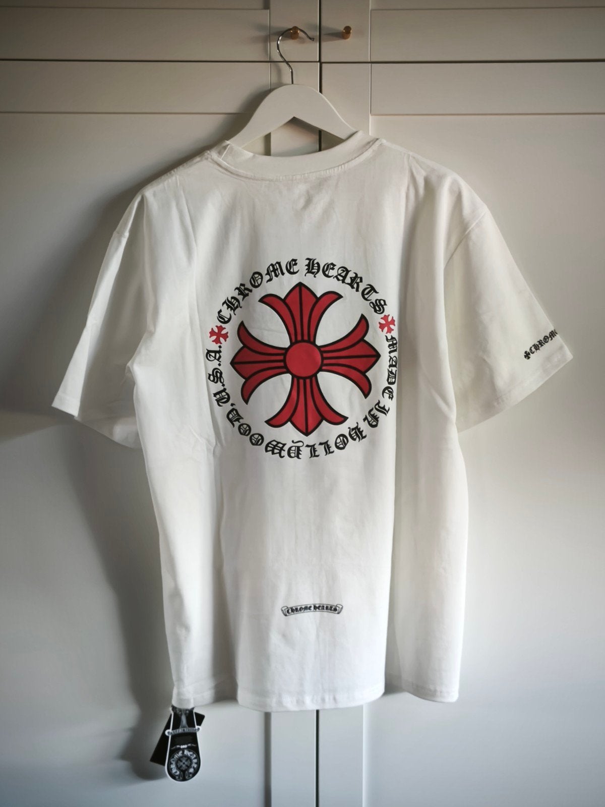 Chrome Hearts t-shirt Large, Kleding | Heren, T-shirts, Maat 52/54 (L), Wit, Nieuw, Ophalen of Verzenden