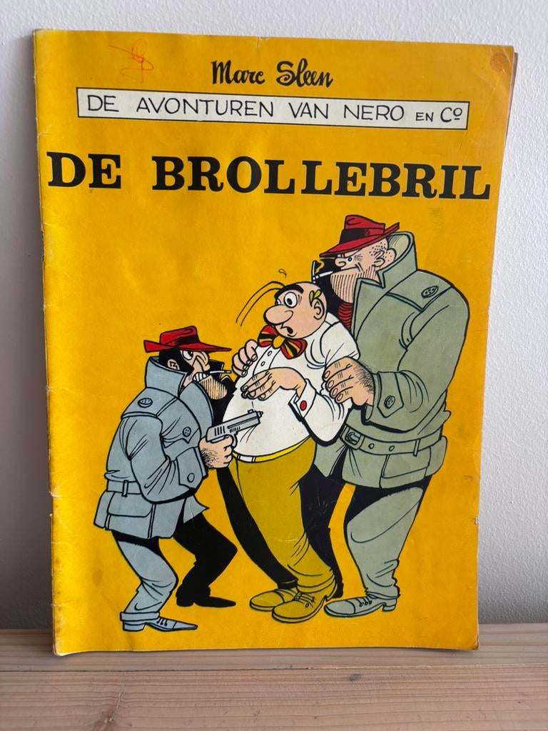 Nero – De Brollebril, oude uitgave Het Volk, Marc Sleen, Boeken, Strips | Comics, Gelezen, Ophalen of Verzenden
