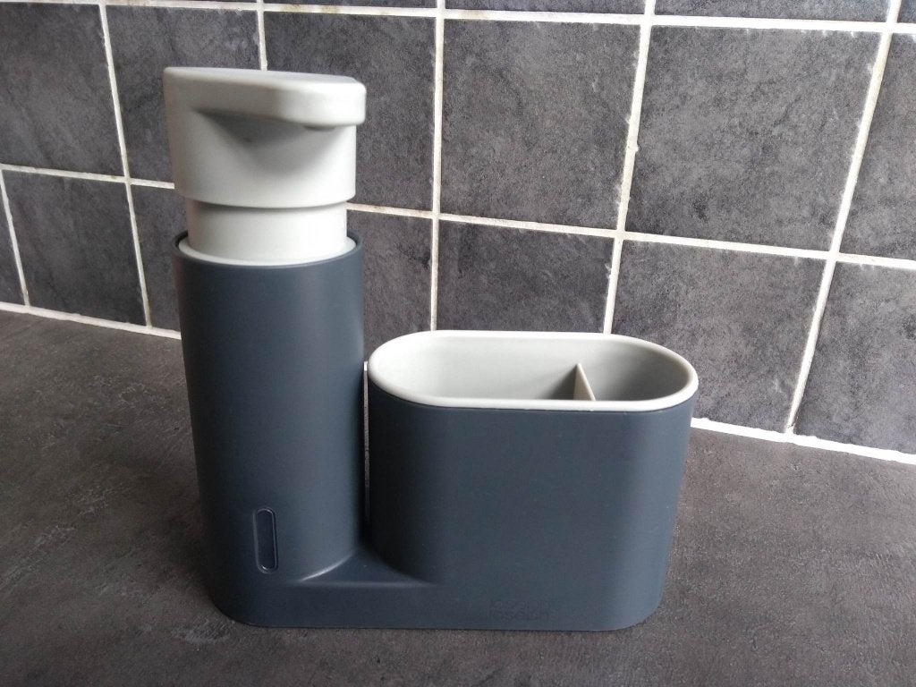 zeepdispensor met opbergmogelijkheid keuken of badkamer, Huis en Inrichting, Ophalen of Verzenden