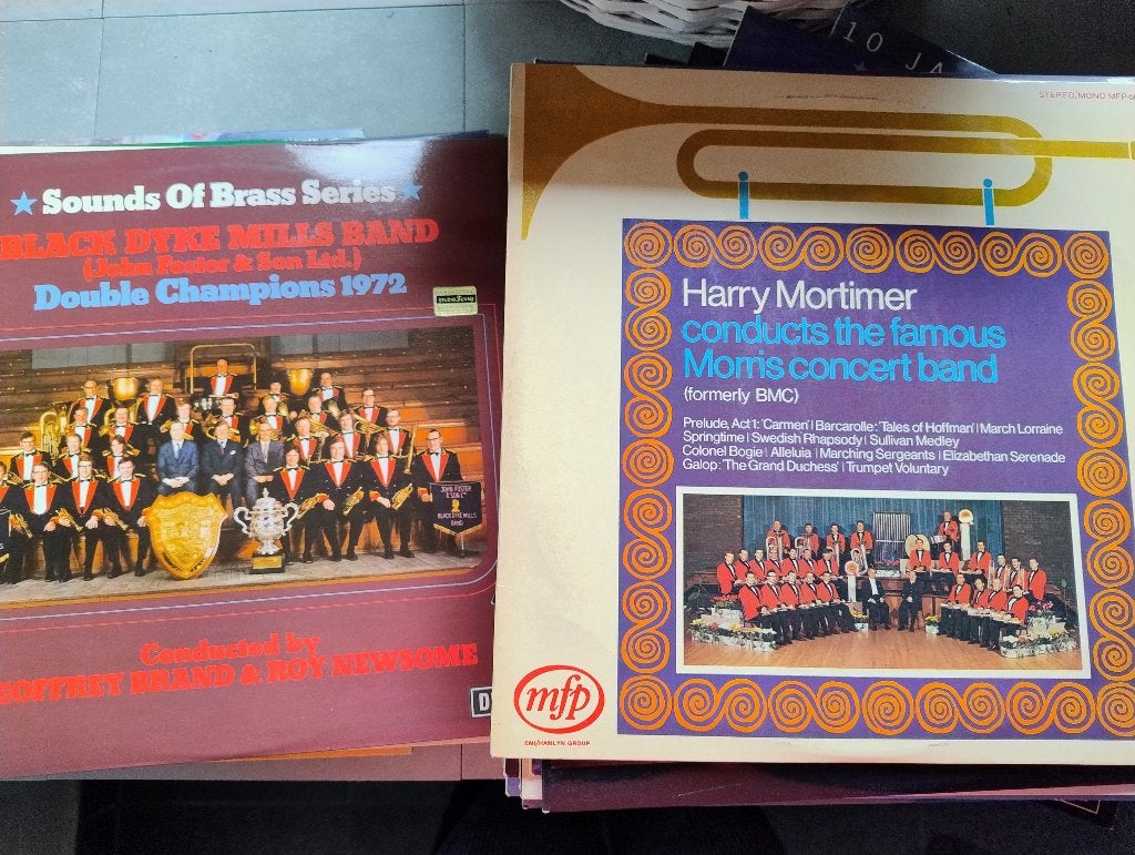 77 vinyl lp's Brassband muziek, Muziek en Instrumenten, Ophalen, Zo goed als nieuw, Band