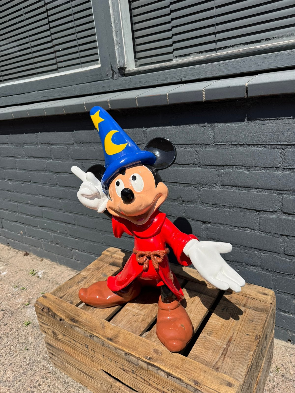 Mooi Disney Beeld Mickey Mouse, Ophalen, Mickey Mouse, Zo goed als nieuw, Beeldje of Figuurtje
