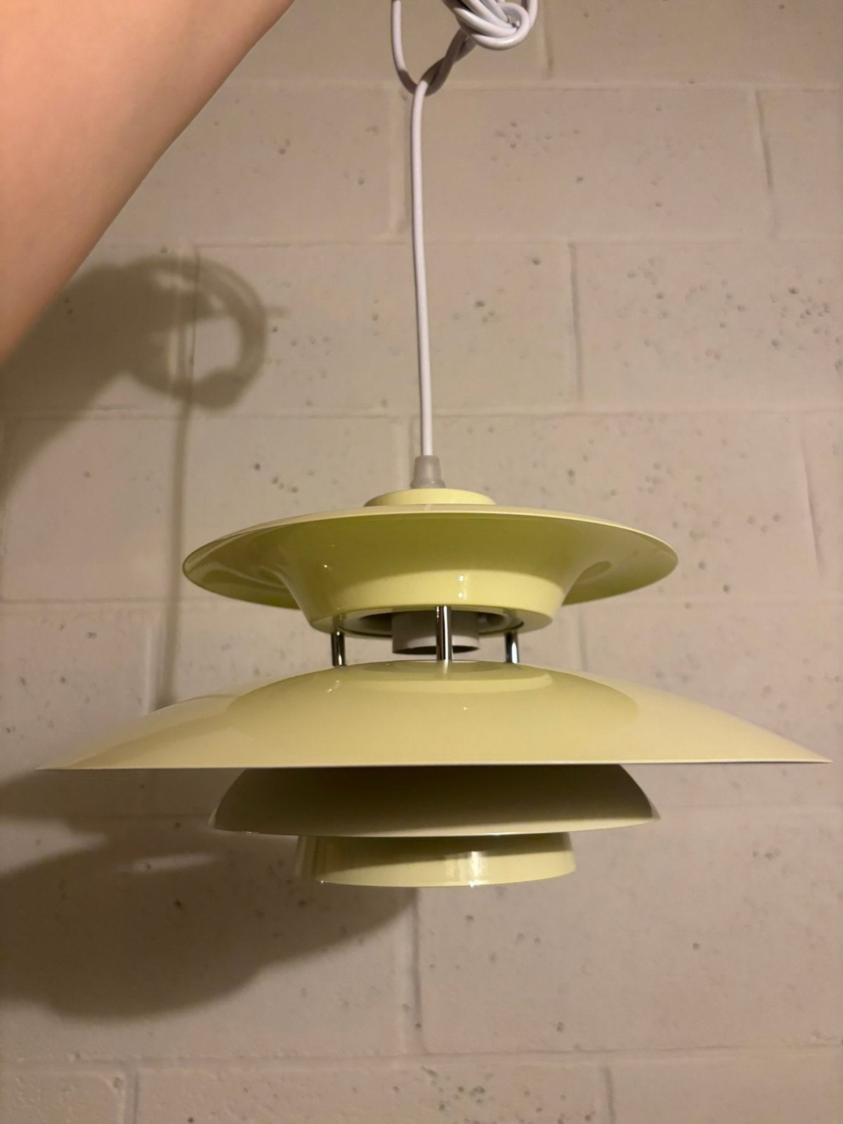 Vintage-look ufo hanglamp, Ophalen of Verzenden, Zo goed als nieuw
