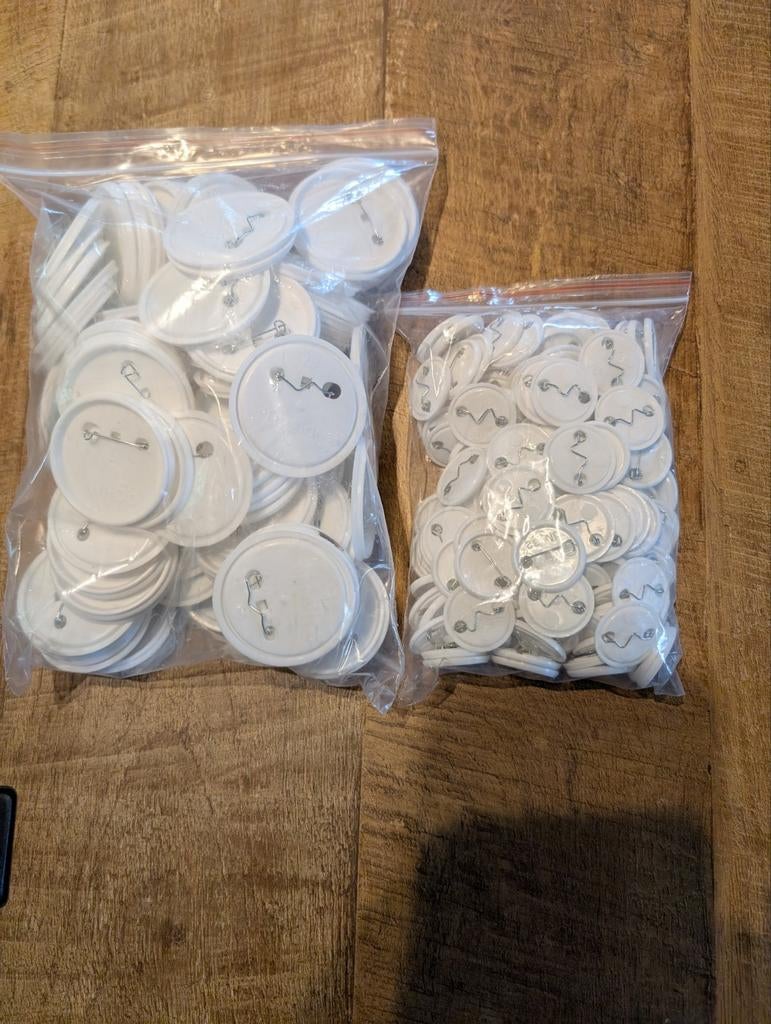Button achterkanten, Ophalen, Nieuw, Button