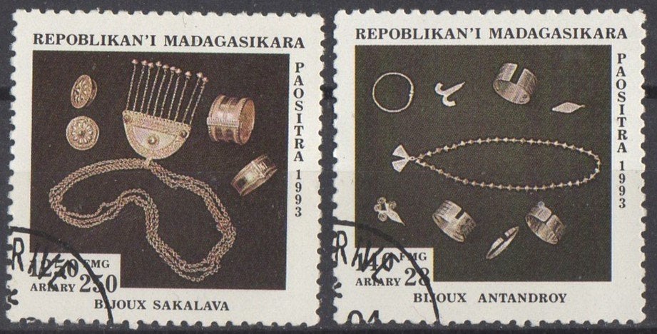 Madagaskar - Sakalava- en Antandrovsierraden - 1993, Ophalen of Verzenden, Gestempeld