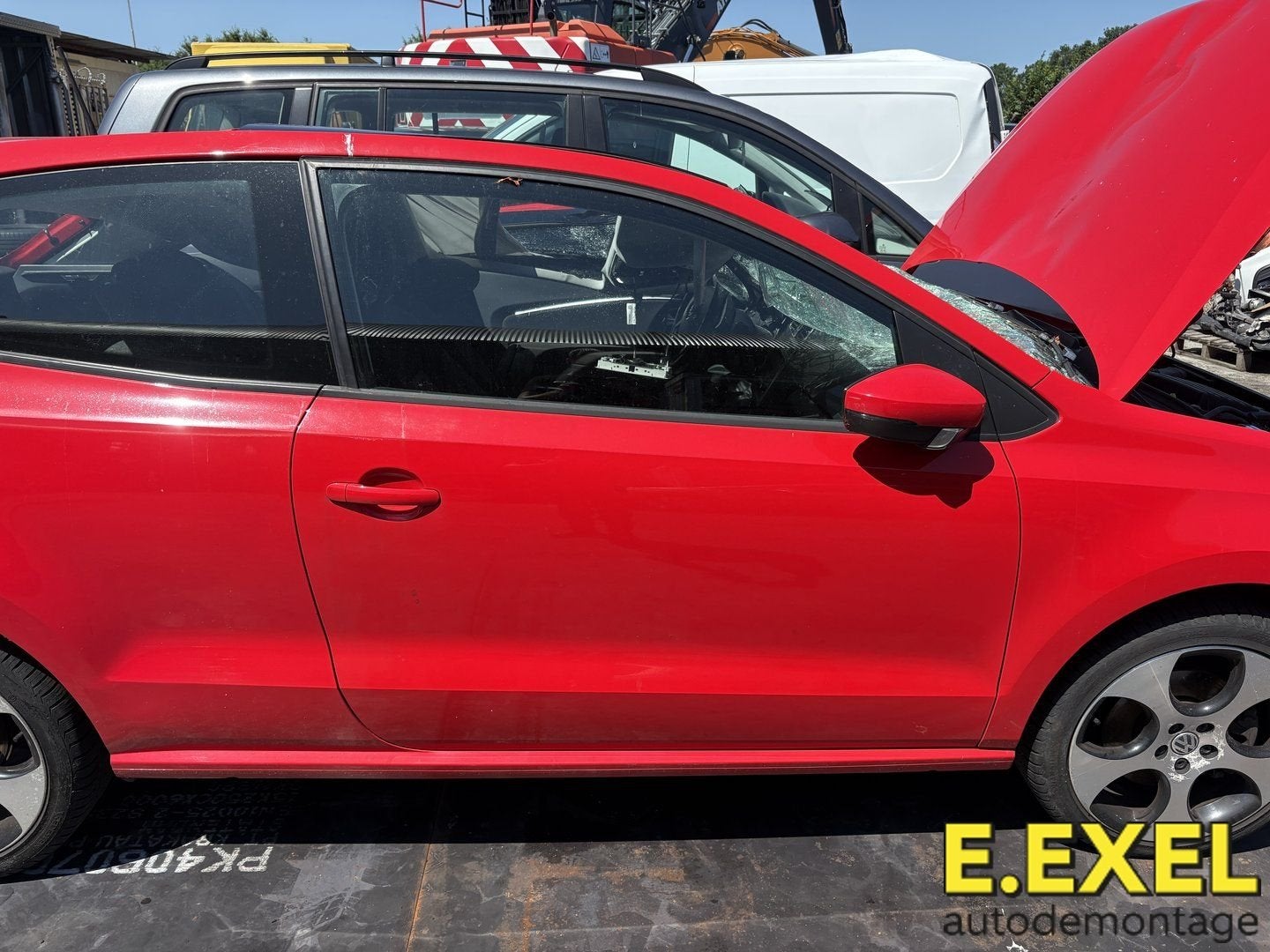 Deur rechts Volkswagen Polo 6R 3deurs LP3G, Volkswagen, -, Origine de la pièce connue, Utilisé