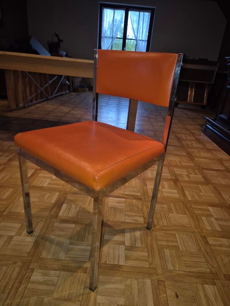 Vintage keukenstoelen oranje retro, Enlèvement