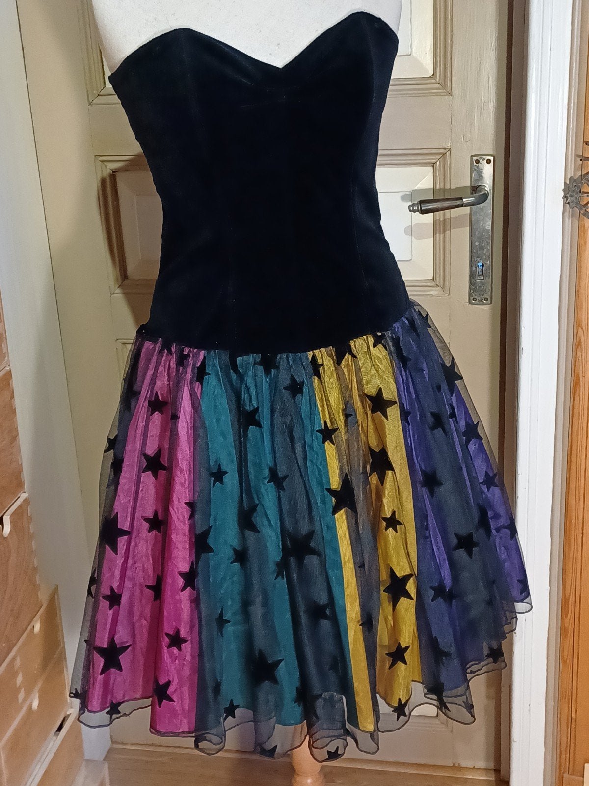 Harley Quinn t.38 Halloween-kostuumjurk, Ophalen of Verzenden