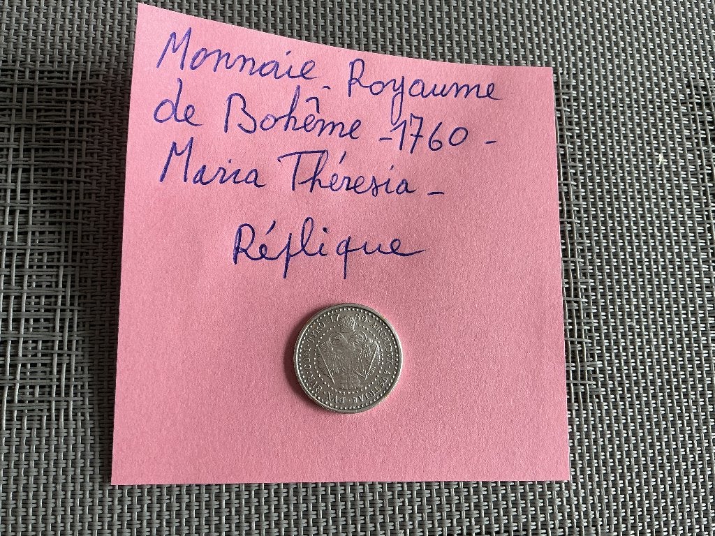 Monnaie Royaume de Bohème 1760, Postzegels en Munten, Penningen en Medailles, Zilver, Ophalen