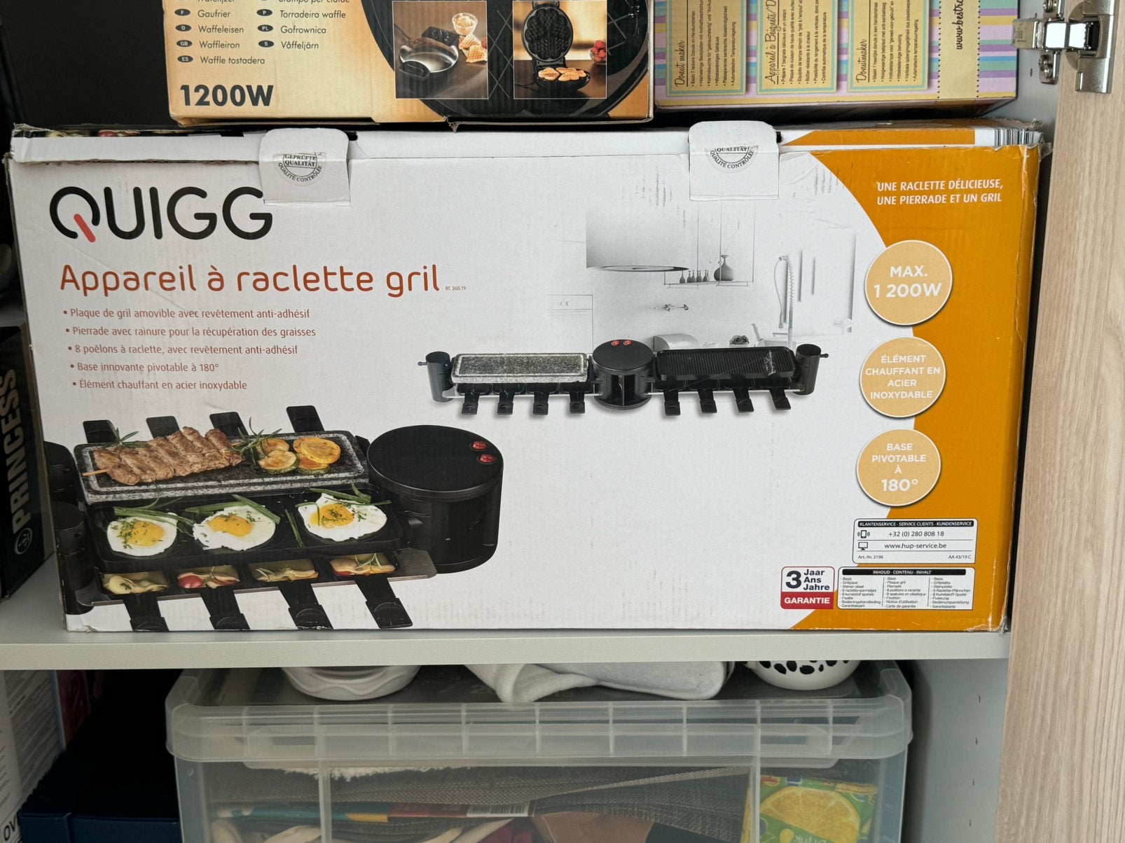 Raclette en grill toestel QUIGG, Ophalen, Gebruikt