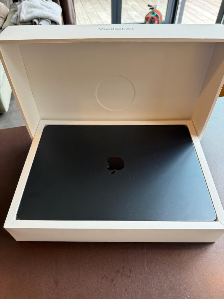 MacBook Air 15" M3 - 8GB/512GB - Midnight Azerty, Computers en Software, Apple Macbooks, Zo goed als nieuw, MacBook, 15 inch, 4 Ghz of meer