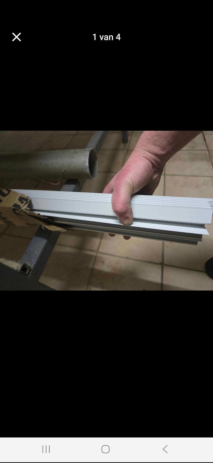 Wit gelakte Aluminium Hoekprofielen / L profielen, Enlèvement, Neuf, Blanc