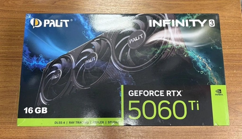 Palit RTX 5060 Ti Infinity 3 16Gb, Computers en Software, Ophalen of Verzenden, Zo goed als nieuw, Overige soorten, Nvidia