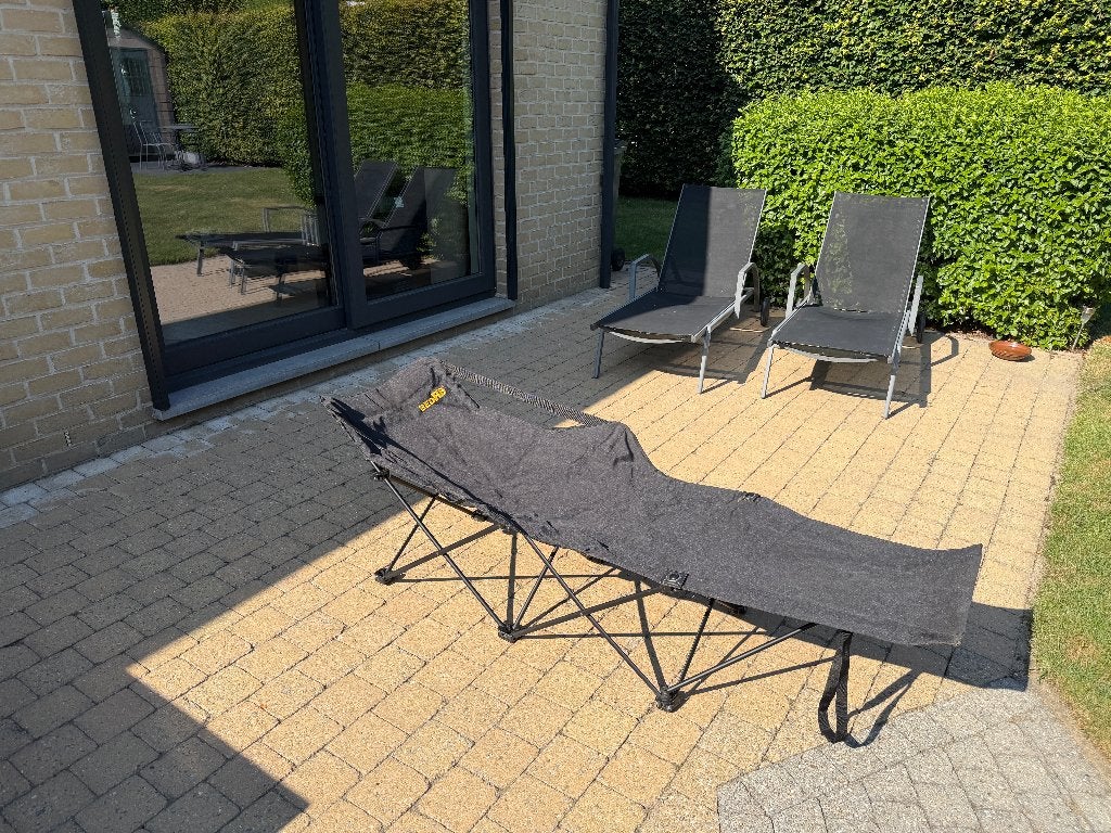 Lit de camping pliable 1 personne, Enlèvement, Comme neuf, Aluminium, Pliant