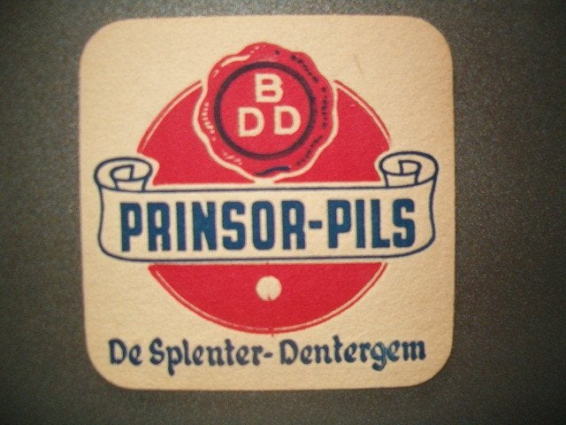 Bierviltje Riva Dentergem 4 : 95 x 95 mm, Ophalen of Verzenden, Gebruikt, Viltje(s)