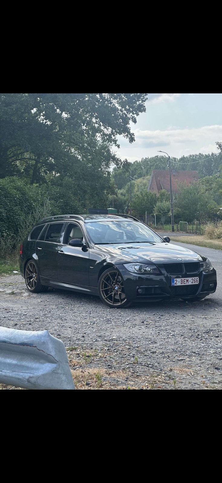 Bmw 335i touring, Auto's, Automaat, Zwart, Leder, Overige kleuren