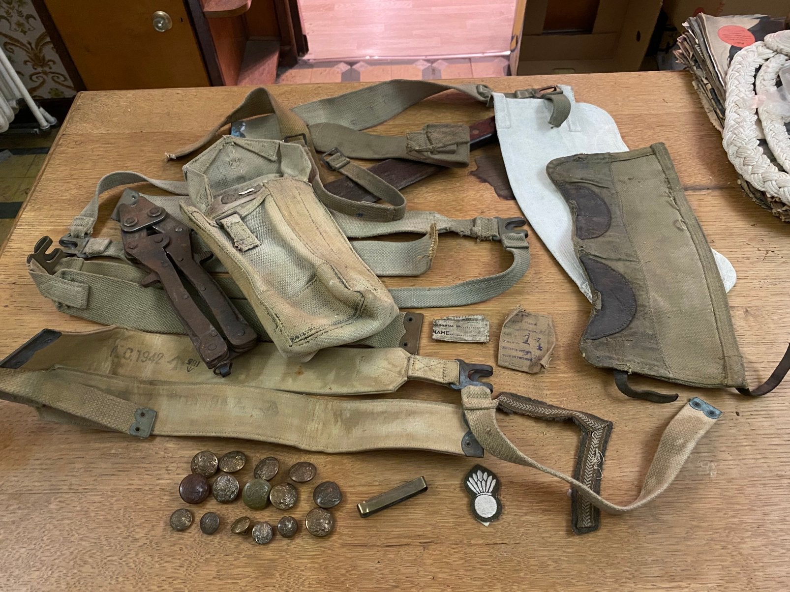 Lot matériel anglais 40-45, Verzamelen, Ophalen of Verzenden