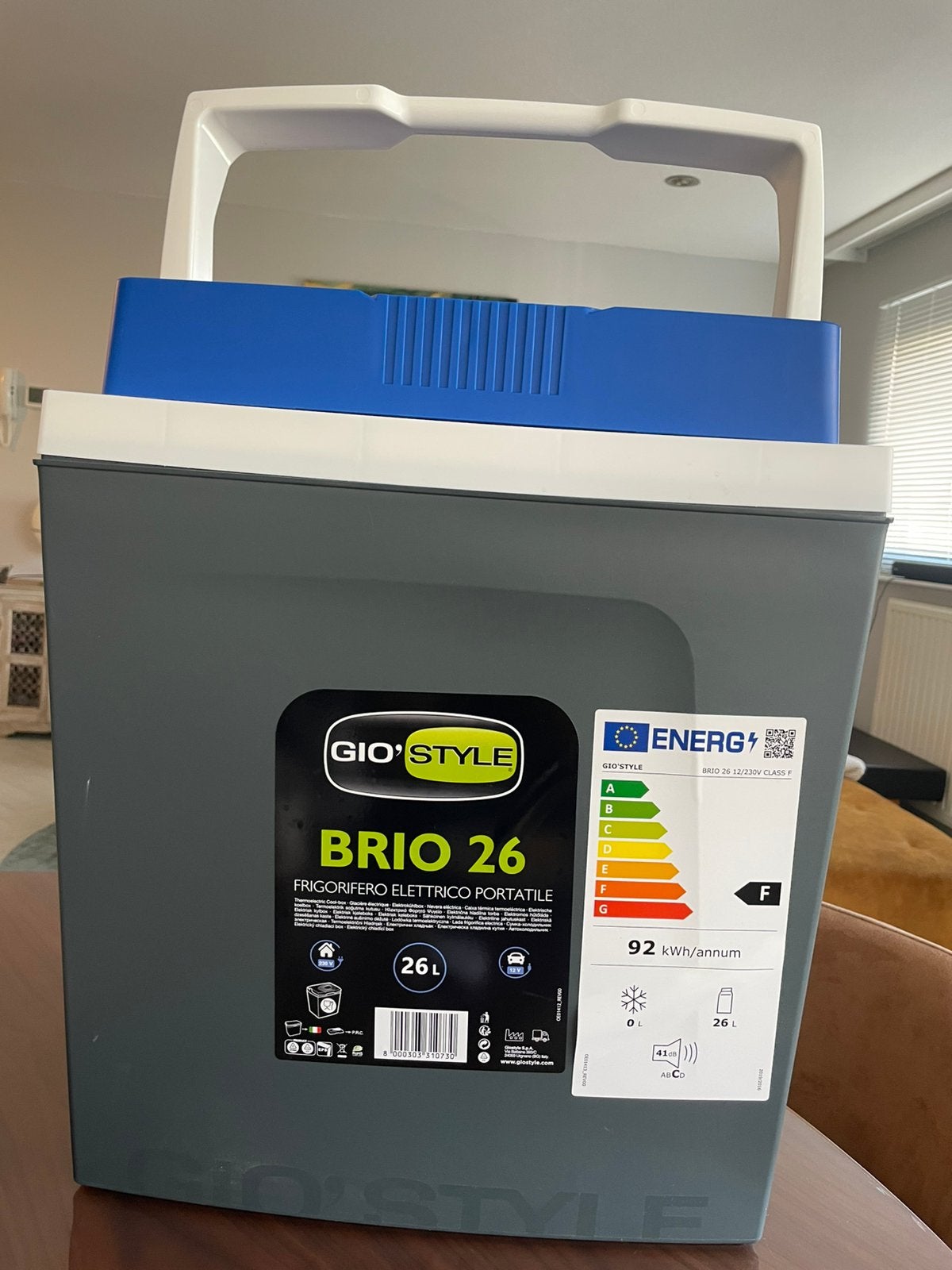 Gio’Style Brio 26 elektrische koelbox 26L – nieuw, Caravans en Kamperen, Ophalen of Verzenden, Zo goed als nieuw, Koelbox