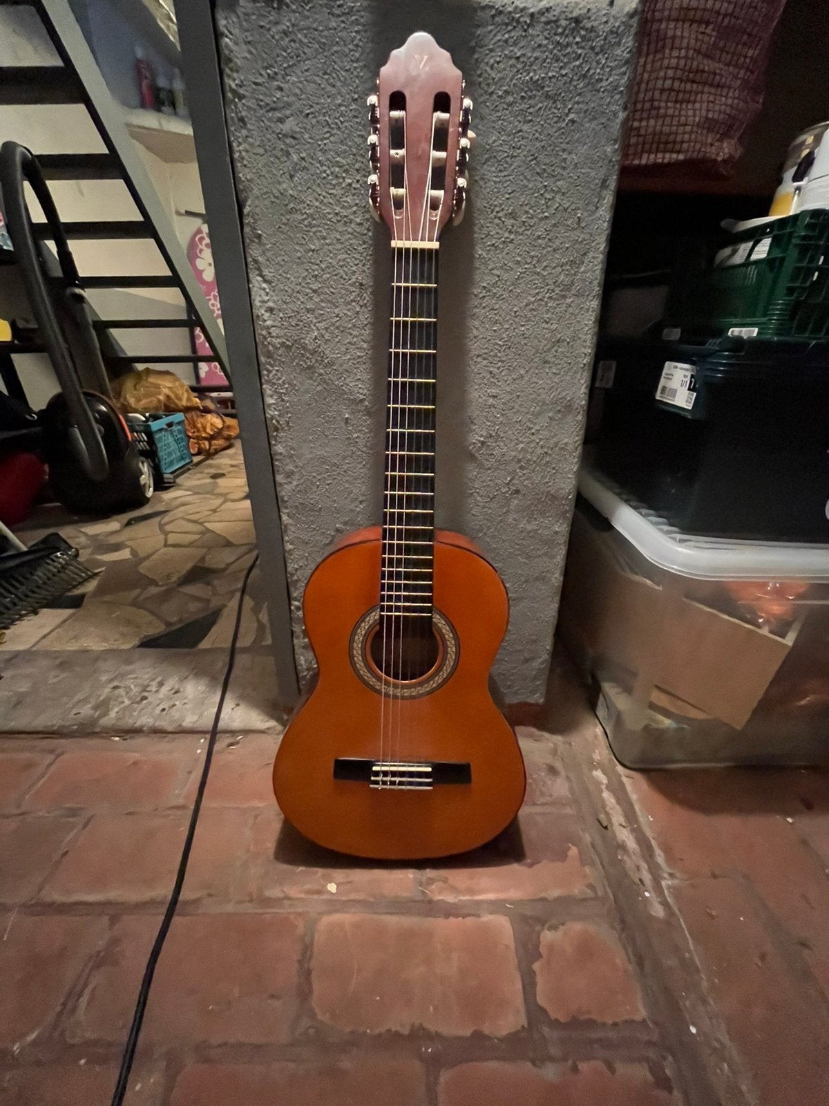 Gitaar met zak van valencia, Muziek en Instrumenten, Ophalen, Gebruikt, Klassieke of Spaanse gitaar