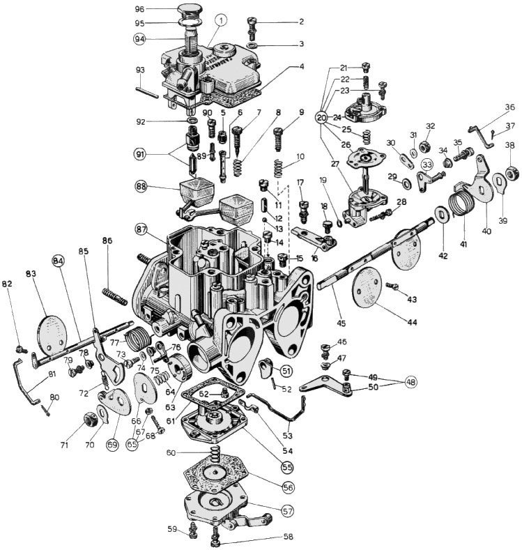 FIAT 1100R - Joints carburateur Weber - NEUF, Enlèvement ou Envoi, Neuf, Fiat