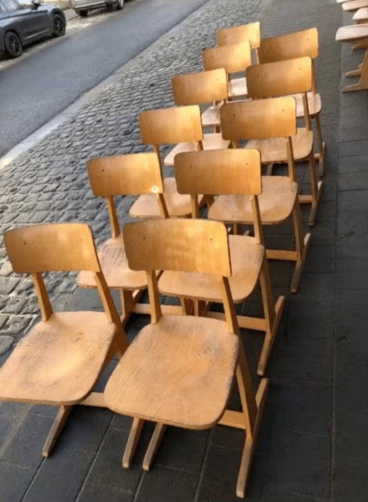 lot vintage stoelen, Ophalen, Gebruikt