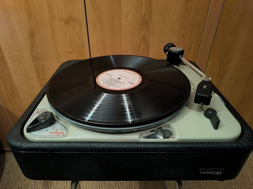 platenspeler Thorens TD 135 prima staat, voor kenners., Ophalen, Gebruikt, Thorens, Pitch-regelaar