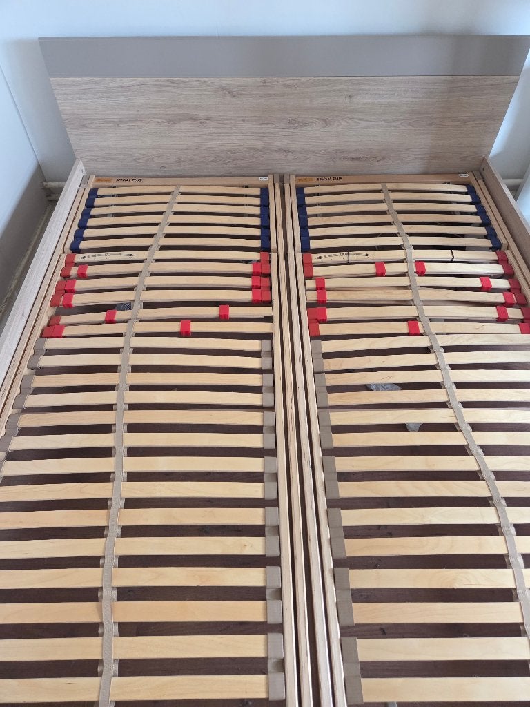 Te koop tweepersoons bed, Huis en Inrichting, Slaapkamer | Bedden, Ophalen, Gebruikt, Tweepersoons, 200 cm
