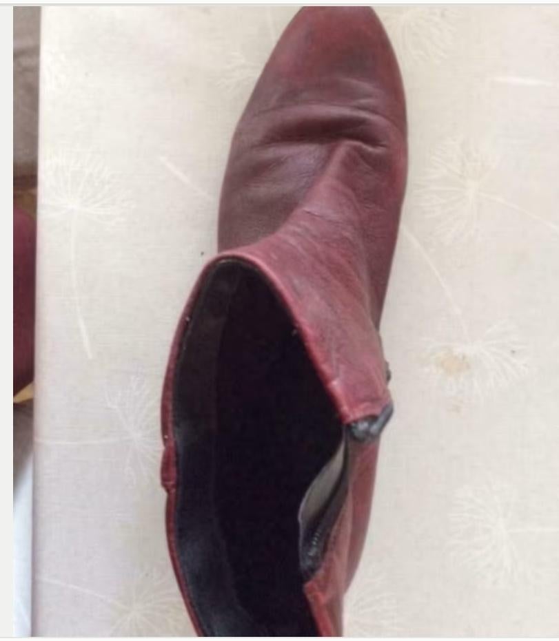 Bottines taille 40, Rouge, Enlèvement ou Envoi, Comme neuf, Boots et Botinnes