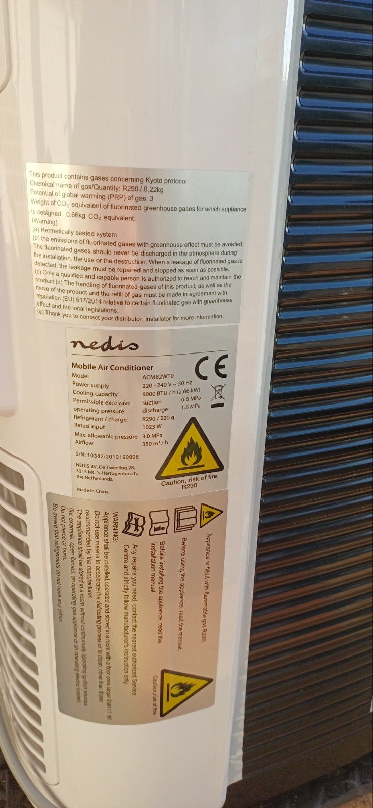 Mobiele airco Nedis 9000 BTU – zo goed als nieuw!
Vraagprijs, Ophalen, Mobiele airco, Afstandsbediening