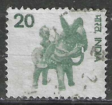 Inde 1975 - Yvert 445 - Petit cheval en bois (ST), Envoi, Affranchi