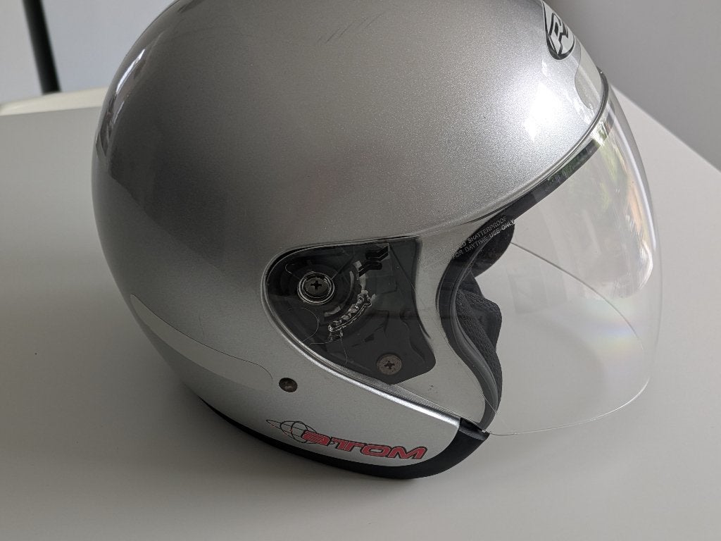 Casque M Atom - Scooter/Moto, Enlèvement, Comme neuf, Medium, Atom