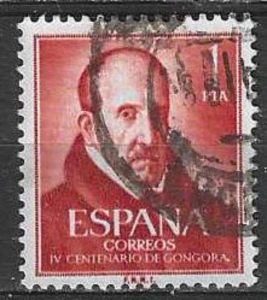 Spanje 1961 - Yvert 1043 - Luis de Gongora y Argote  (ST), Verzenden, Gestempeld