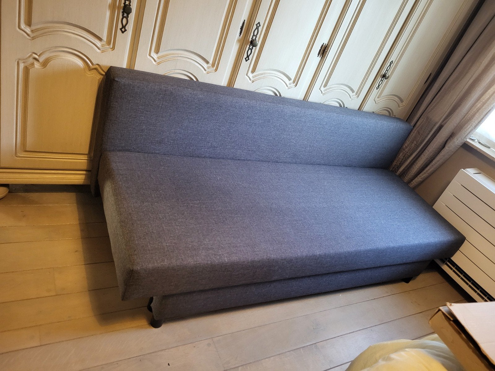 zetelbed Alvdalen ikea, Neuf, Gris, Queen size, 140 cm