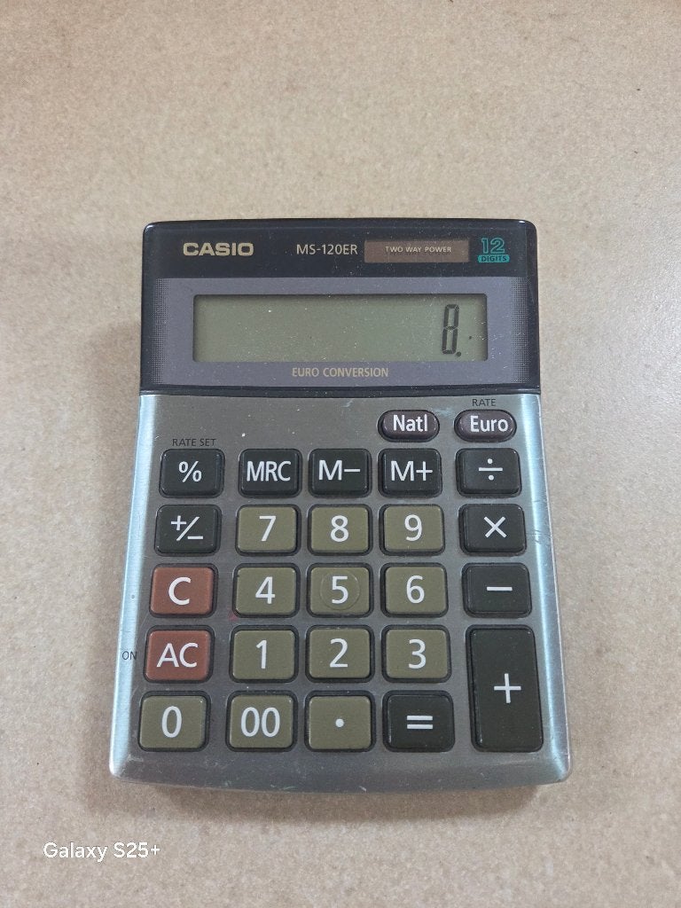 Calculatrice Casio MS120, Divers, Calculatrices, Enlèvement, Comme neuf