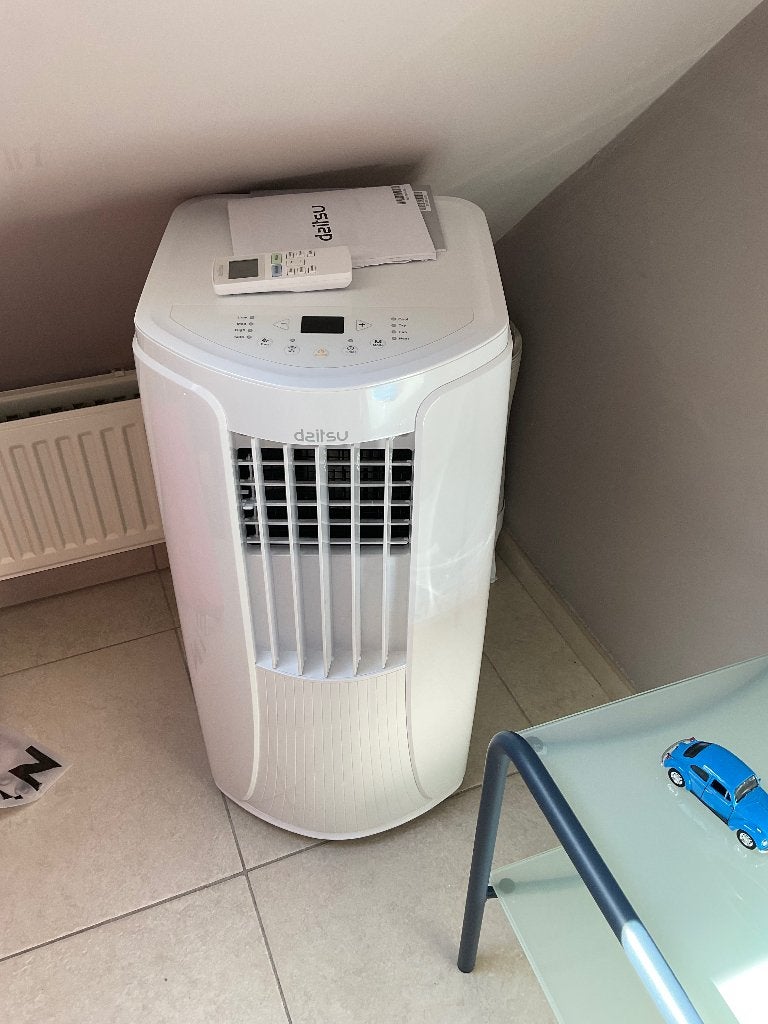 Mobiele airco voor ruimte van 40m3, Ophalen, Nieuw, Koelen en Ontvochtigen, Afstandsbediening