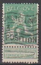 Belgique 1912 n 110, Envoi, Affranchi