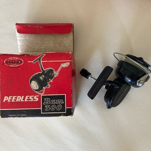Pêche Ancien Moulinet Peerless BAM 300, Enlèvement ou Envoi, Utilisé, Moulinet