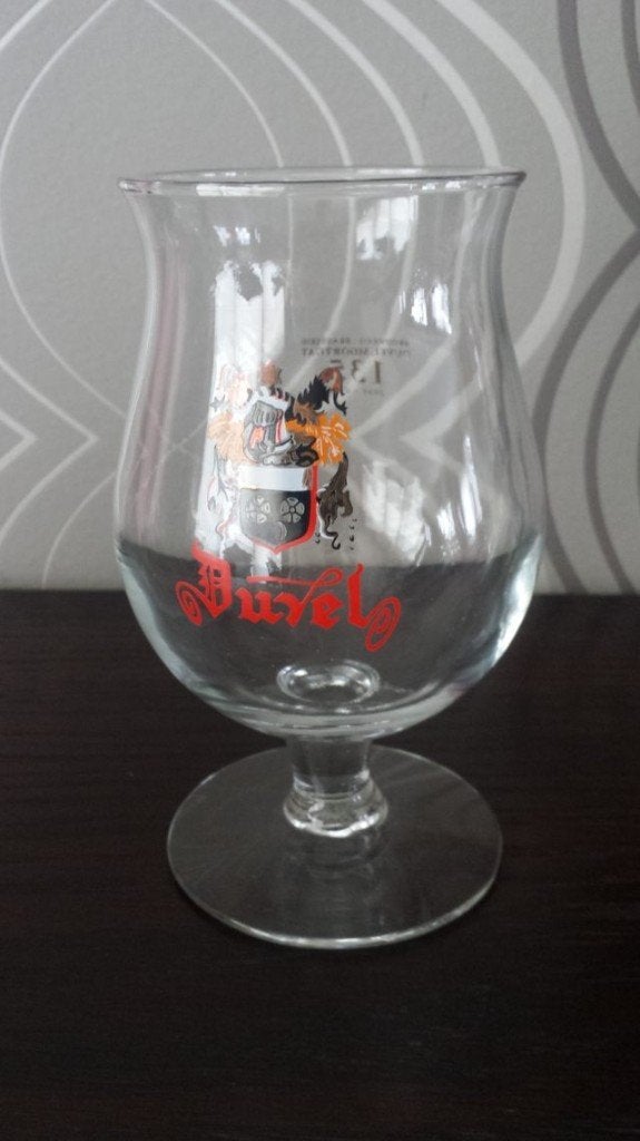 Duvel glas 'wapenschild' 2006, Verzamelen, Ophalen of Verzenden, Bierglas