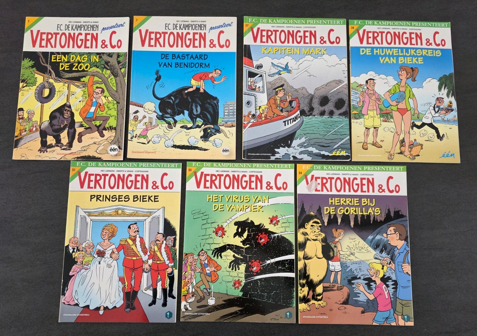Strips: Fc de Kampioenen: Vertongen en Co, Boeken, Ophalen of Verzenden, Zo goed als nieuw