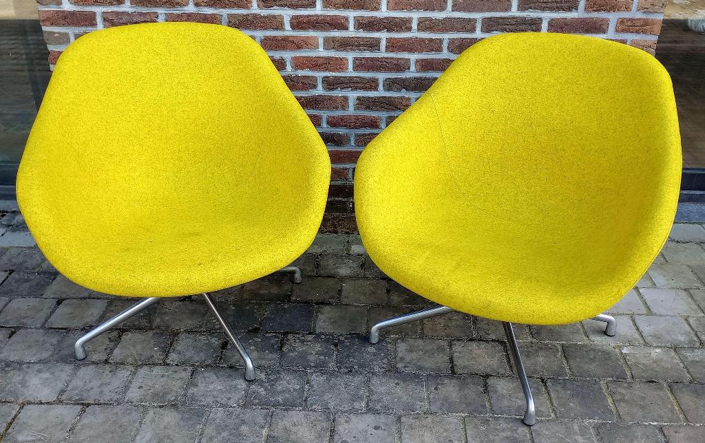 Fauteuils "Tulipe", Tissus, Moins de 75 cm, Enlèvement, Utilisé